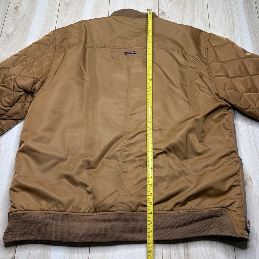 Vintage Southpole Y2K Puffer Carpenter Hybrid Jacket Mens XL Brown Water Repel - Picture 11 of 15